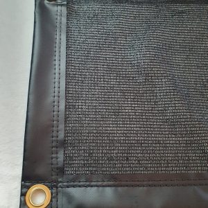 Pond Cover / Shade cover - BLACK 2mm mesh PVC EDGE WITH EYELETS