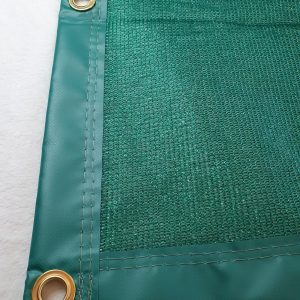 Pond Cover / Shade cover - DARK GREEN 2mm mesh PVC EDGE WITH EYELETS
