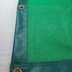 Pond Cover / Shade cover - LIGHT GREEN 2mm mesh PVC EDGE WITH EYELETS