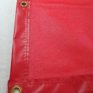Pond Cover / Shade cover - RED 2mm mesh PVC EDGE WITH EYELETS
